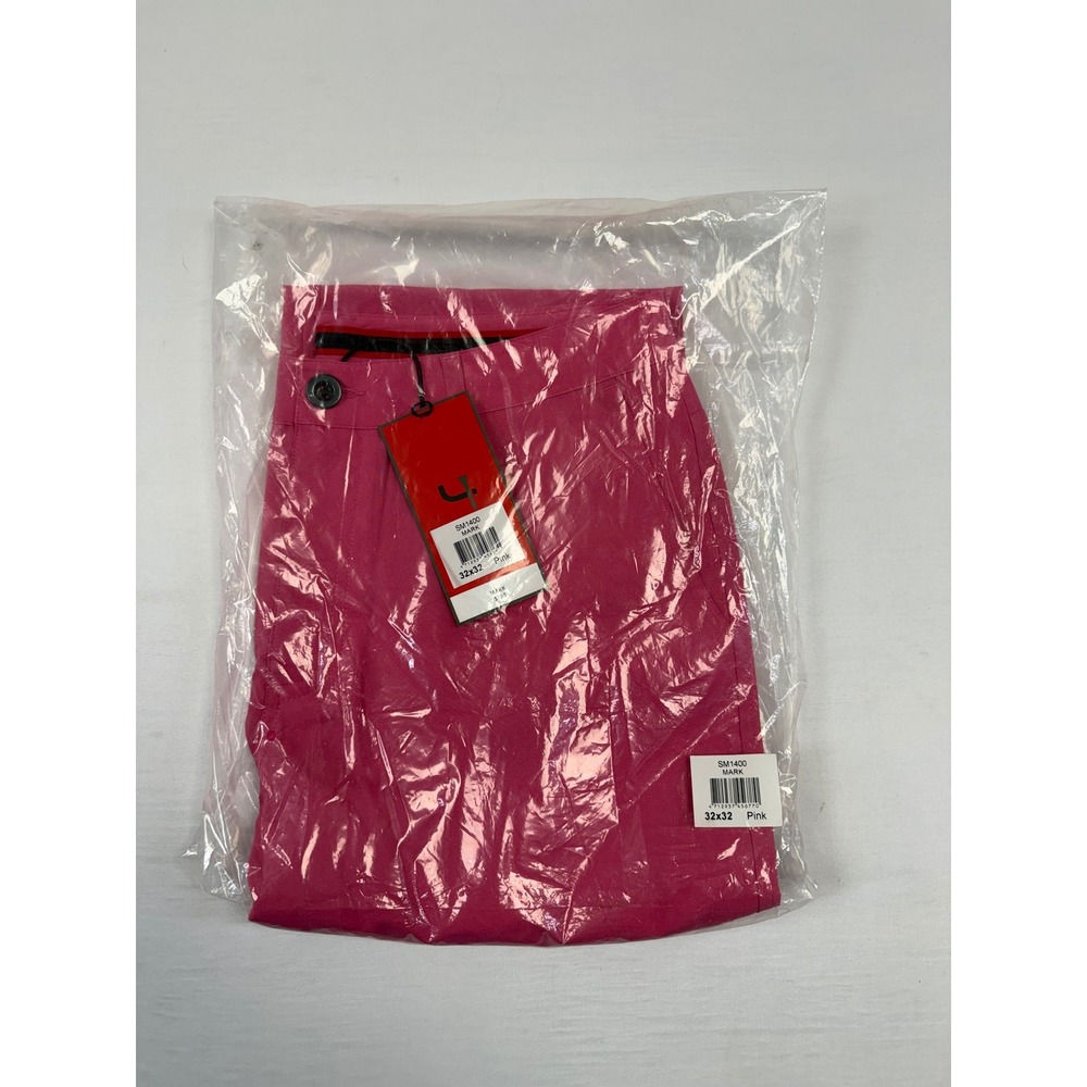 NWT Short Par 4 Pink Mark SM1400 Active Stretch Golf Performance Pants 32x32